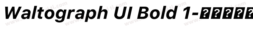 Waltograph UI Bold 1字体转换